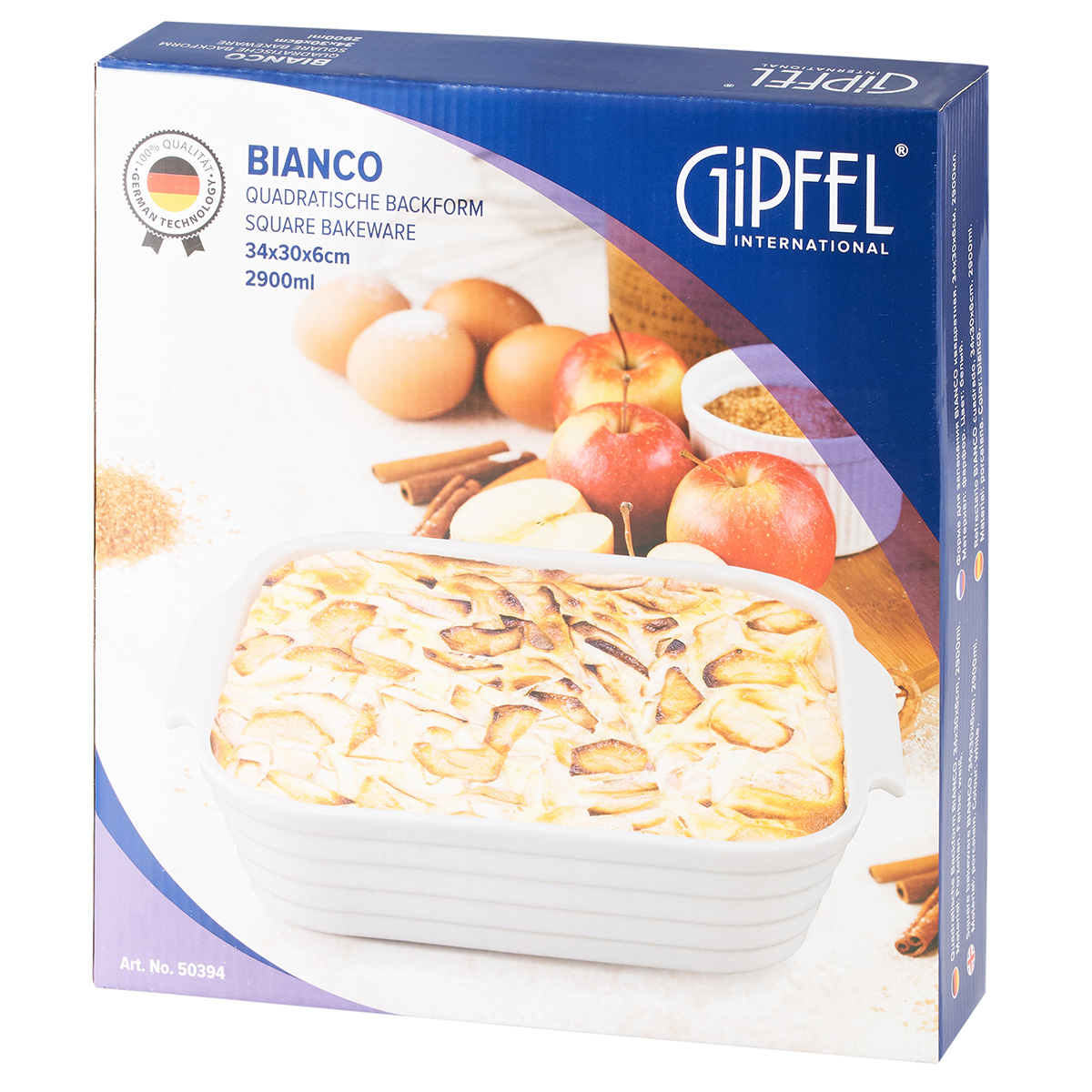 Форма для запекания Gipfel Bianco 50394 2,9 л/34x30x6 см фото