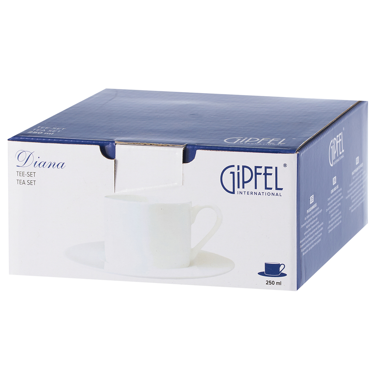 Чайная пара Gipfel Diana 43232 чашка 250 мл, блюдце 16 см фото