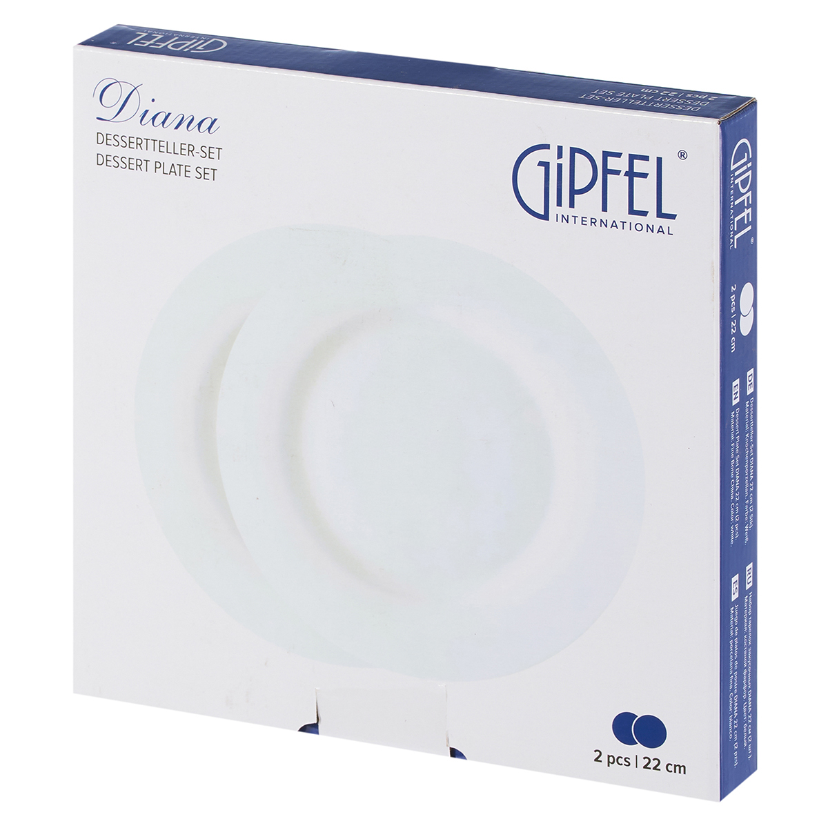 Набор тарелок закусочных Gipfel Diana 43223 22 см фото
