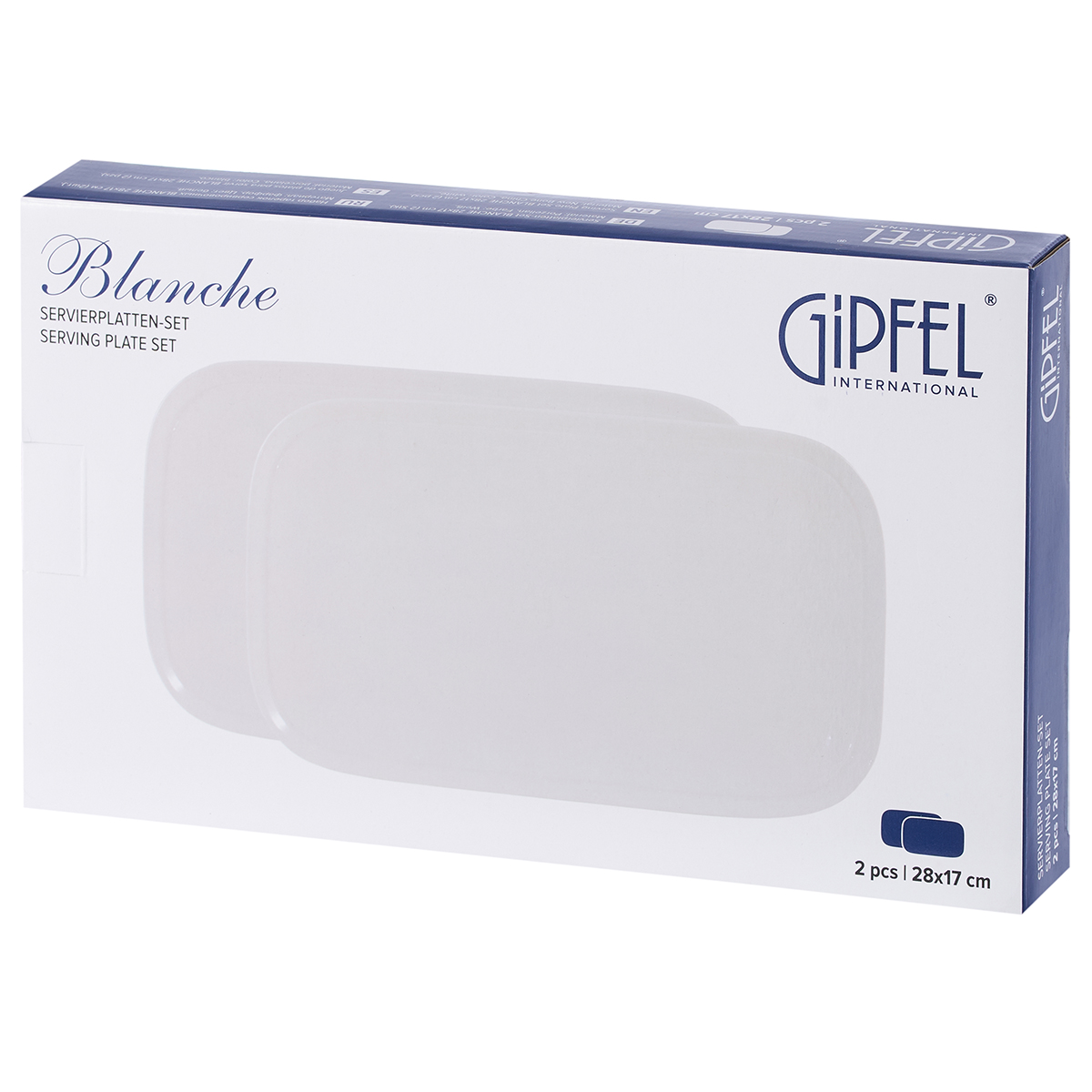 Набор тарелок сервировочных Gipfel Blanche 52669 28х17 см фото
