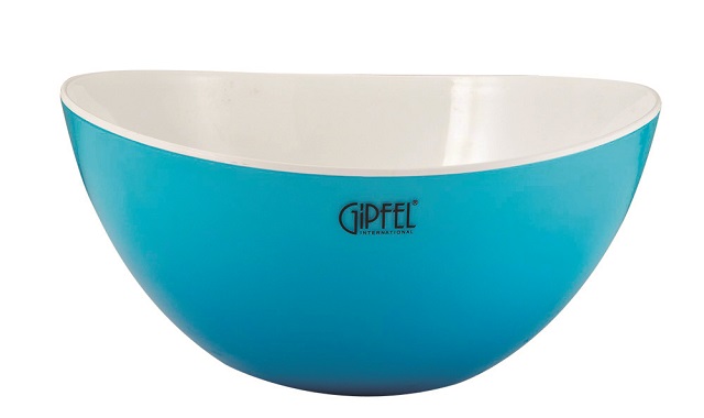 картинка 9435 GIPFEL Салатник LUMINO с двойными стенками 19,4х19,3х9см Цвет: Синий, Материал: PP от магазина Gipfel