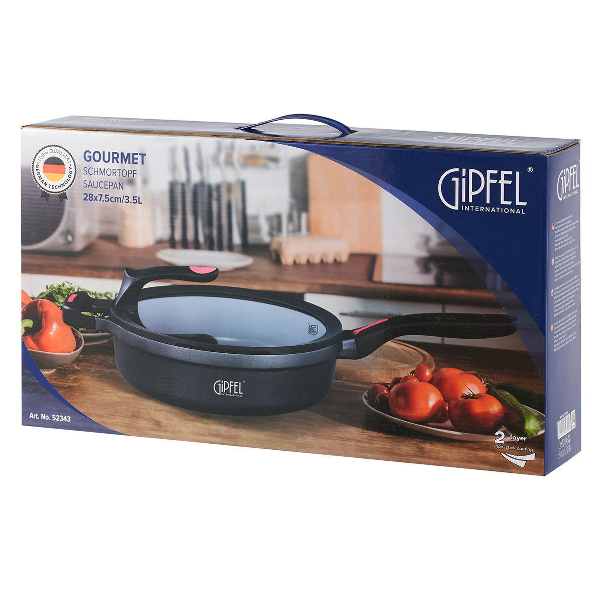Сковорода-сотейник Gipfel Gourmet 52343 28 см/3,5 л фото