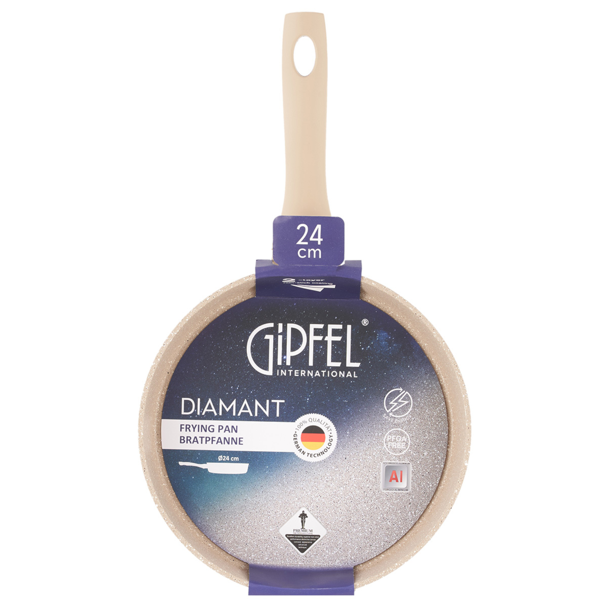 Алюминиевая сковорода Gipfel Diamant 52037 24 см фото