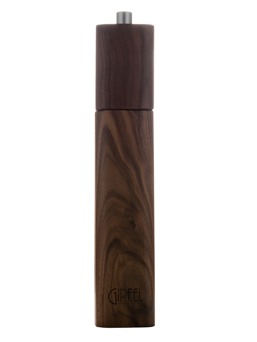 картинка 9158 GIPFEL Мельница для соли и перца из ценных пород дерева ARABELLA 26х5х5см. Материал: североамериканский орех, керамика, пластик, нерж. сталь. Покрытие: матовый лак от магазина Gipfel