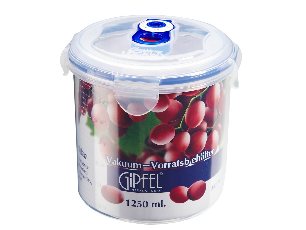 картинка 4550 GIPFEL вакуумный контейнер круглый 1250 мл от магазина Gipfel