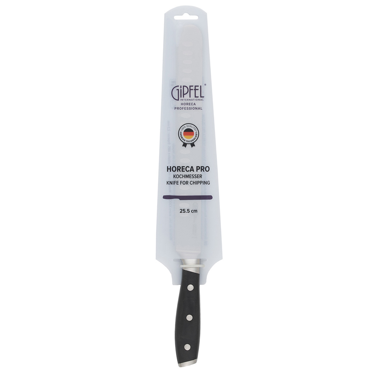 Нож c выточками для тонкой нарезки Gipfel Horeca Pro 50579 25 см фото