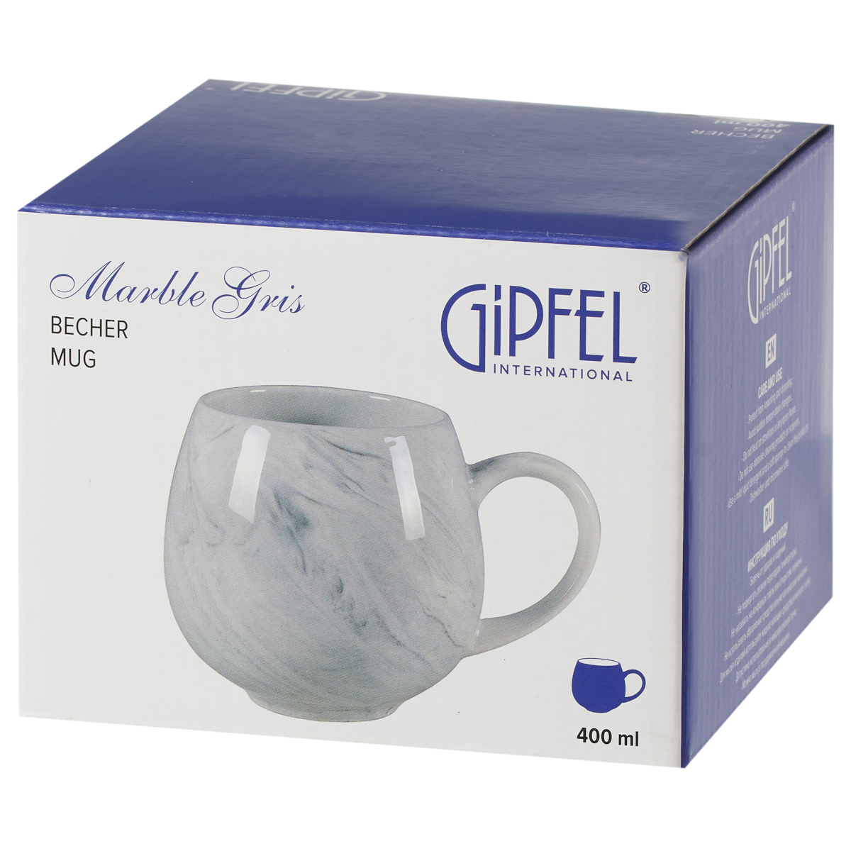 Кружка Gipfel Marble Gris 52697 400 мл фото