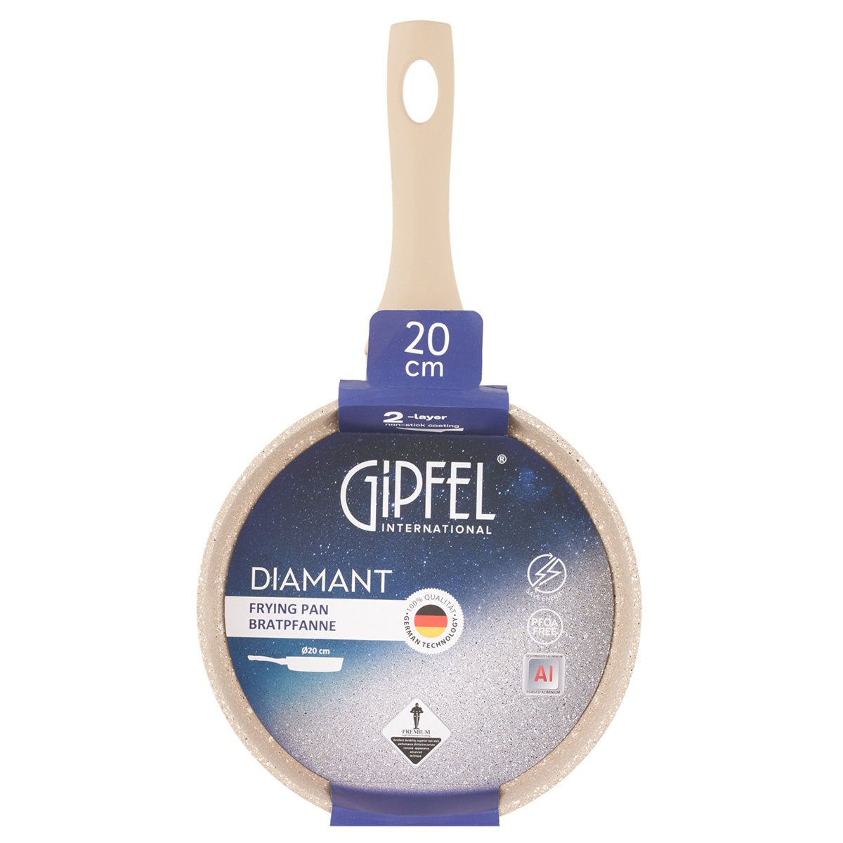 Алюминиевая сковорода Gipfel Diamant 52036 20 см фото