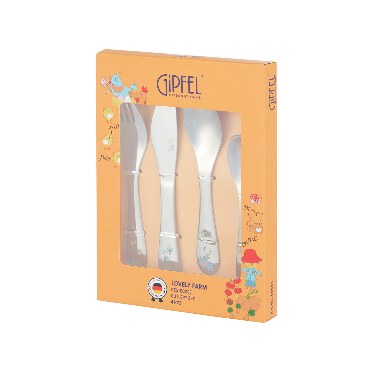 Набор столовых приборов Gipfel Lovely Farm 50694 4 предмета фото