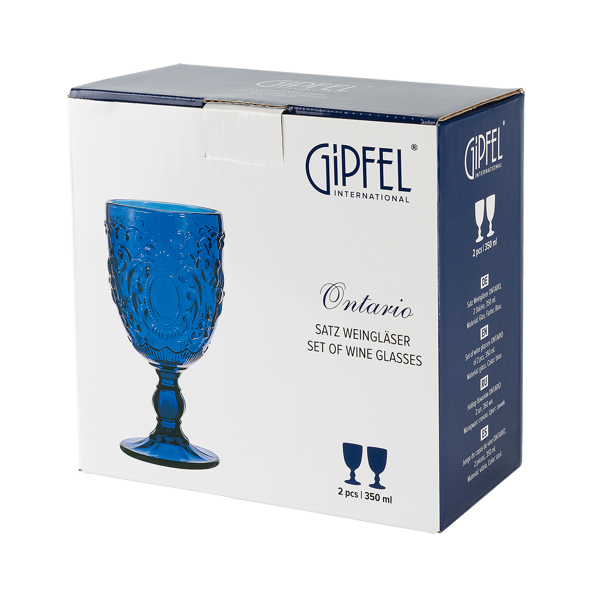 Набор бокалов Gipfel Ontario 51523 350 мл 2 предмета фото