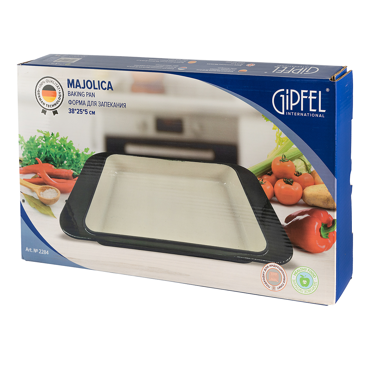 Блюдо для запекания Gipfel Majolica 2284 38х25х5 см фото
