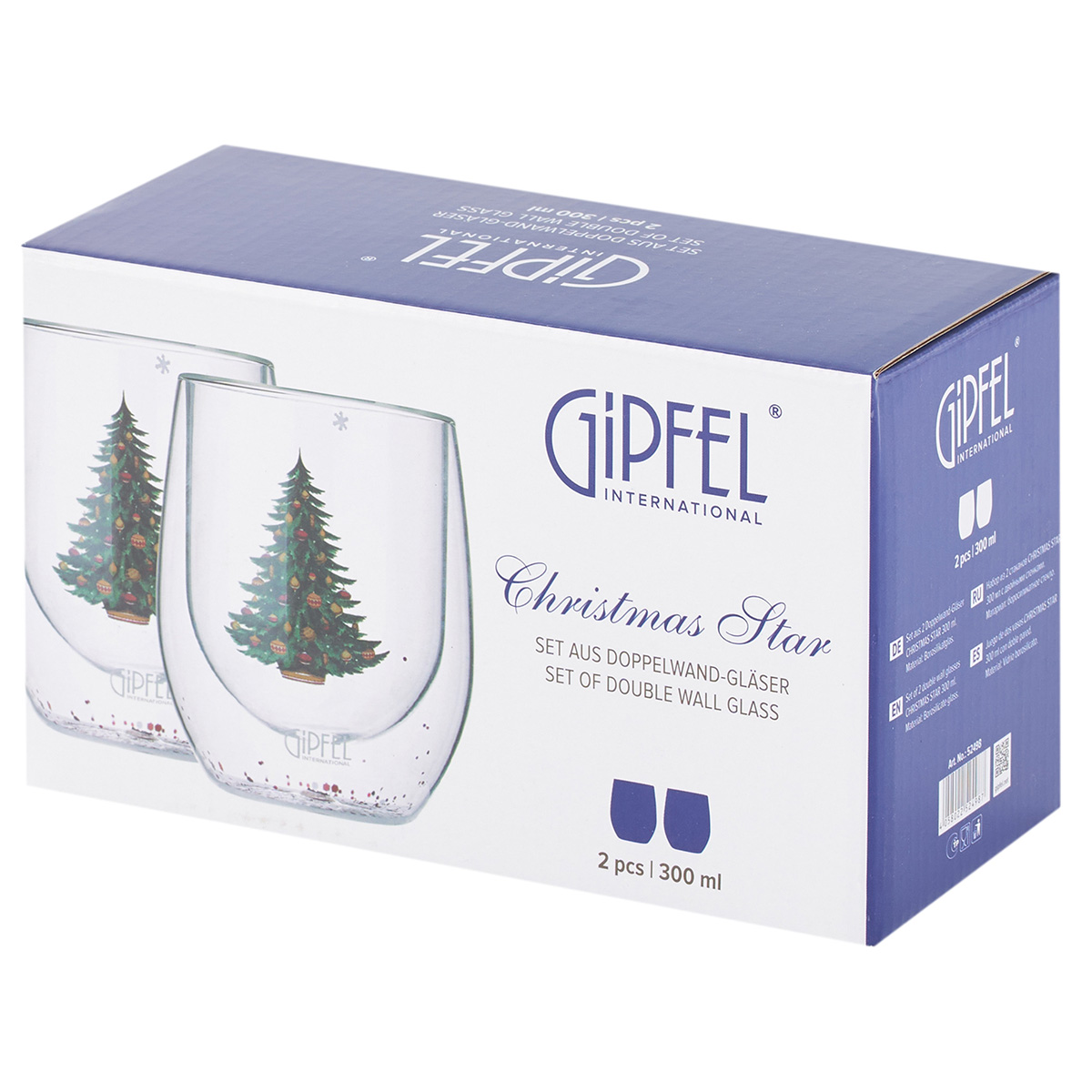 Набор стаканов Gipfel Christmas Star 52498 300 мл 2 предмета фото