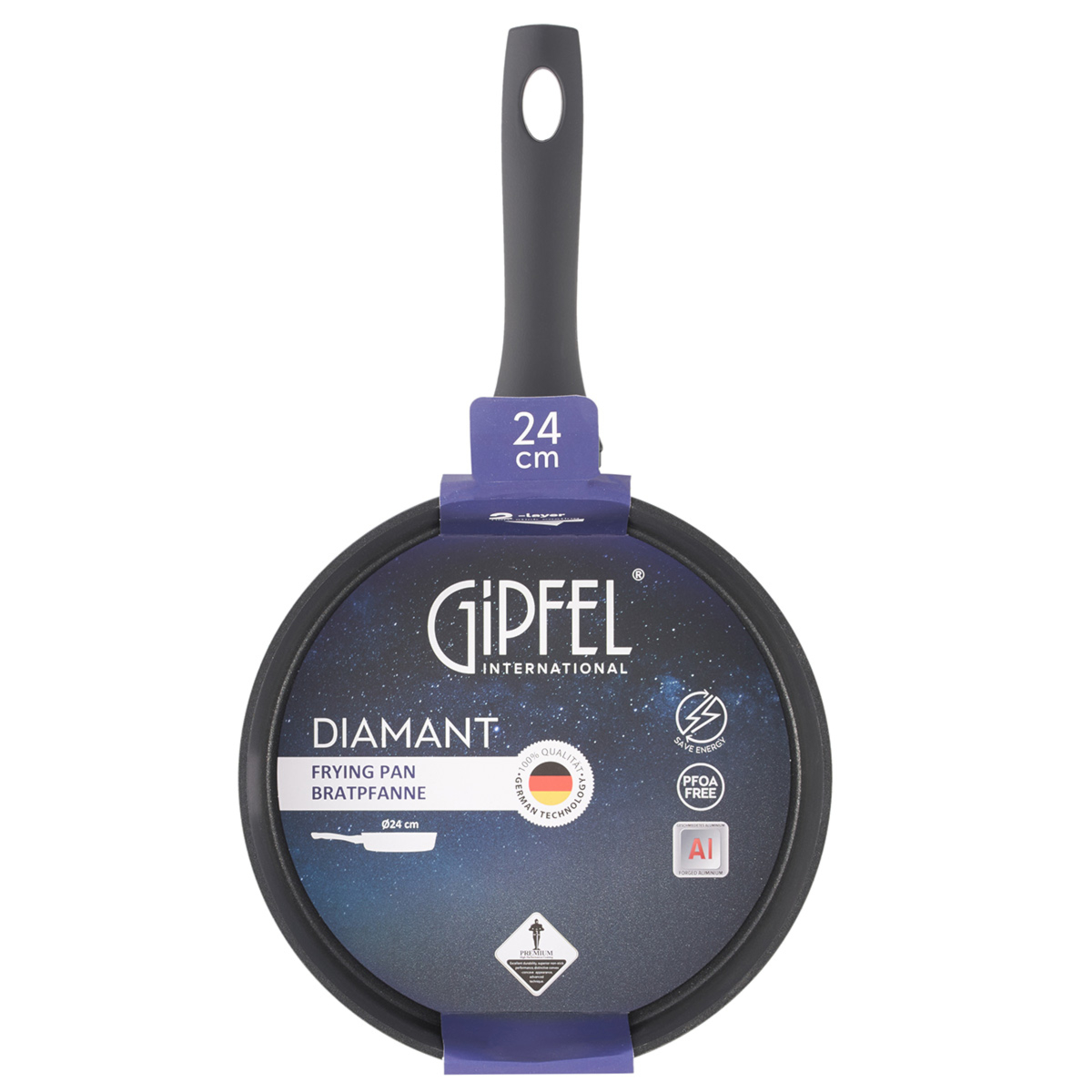 Алюминиевая сковорода Gipfel Diamant 52022 24 см фото