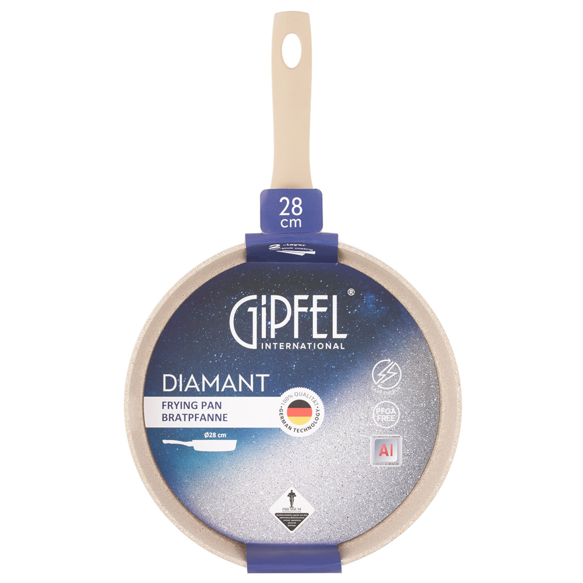 Алюминиевая сковорода Gipfel Diamant 52039 28 см фото