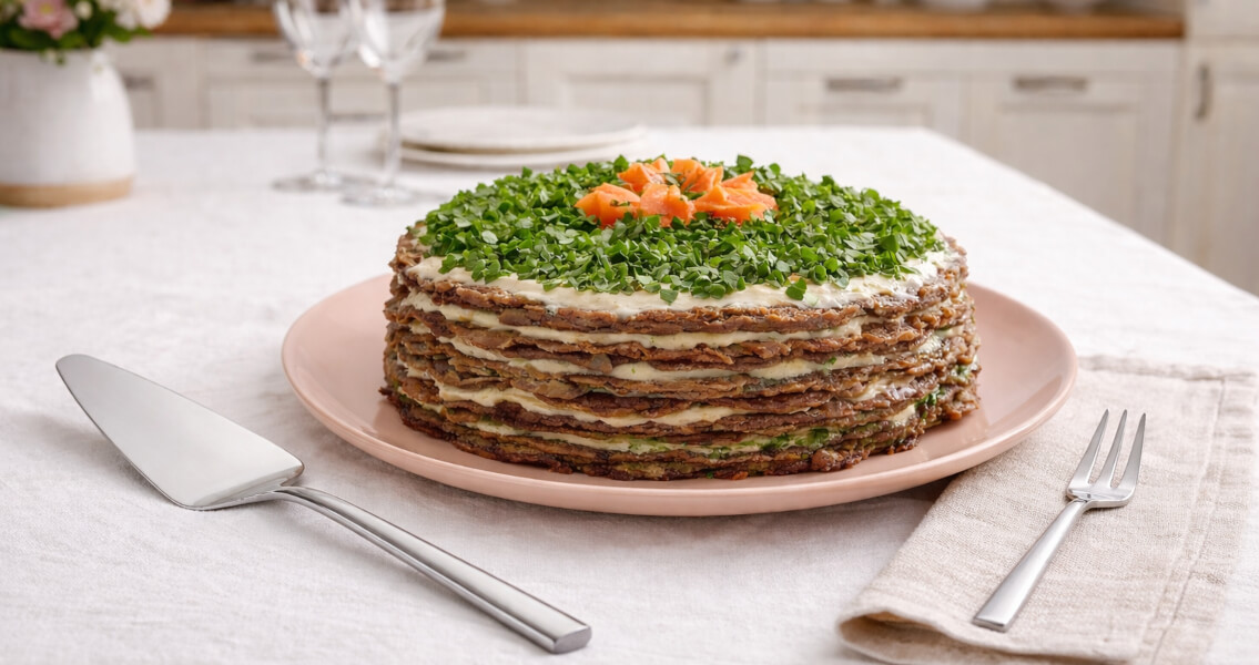 Торт печеночный из говяжьей печени классический