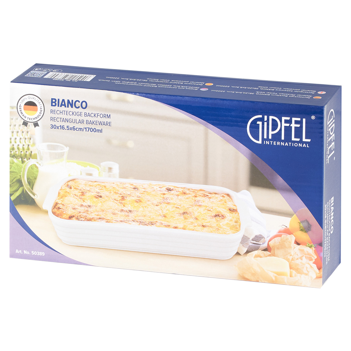 Форма для запекания Gipfel Bianco 50389 1,7 л/30x16,5x6 см фото