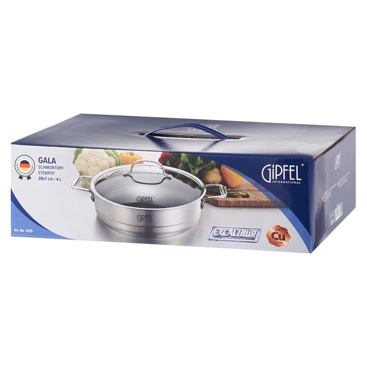 картинка 1279 GIPFEL сотейник GALA 4.9 л от магазина Gipfel