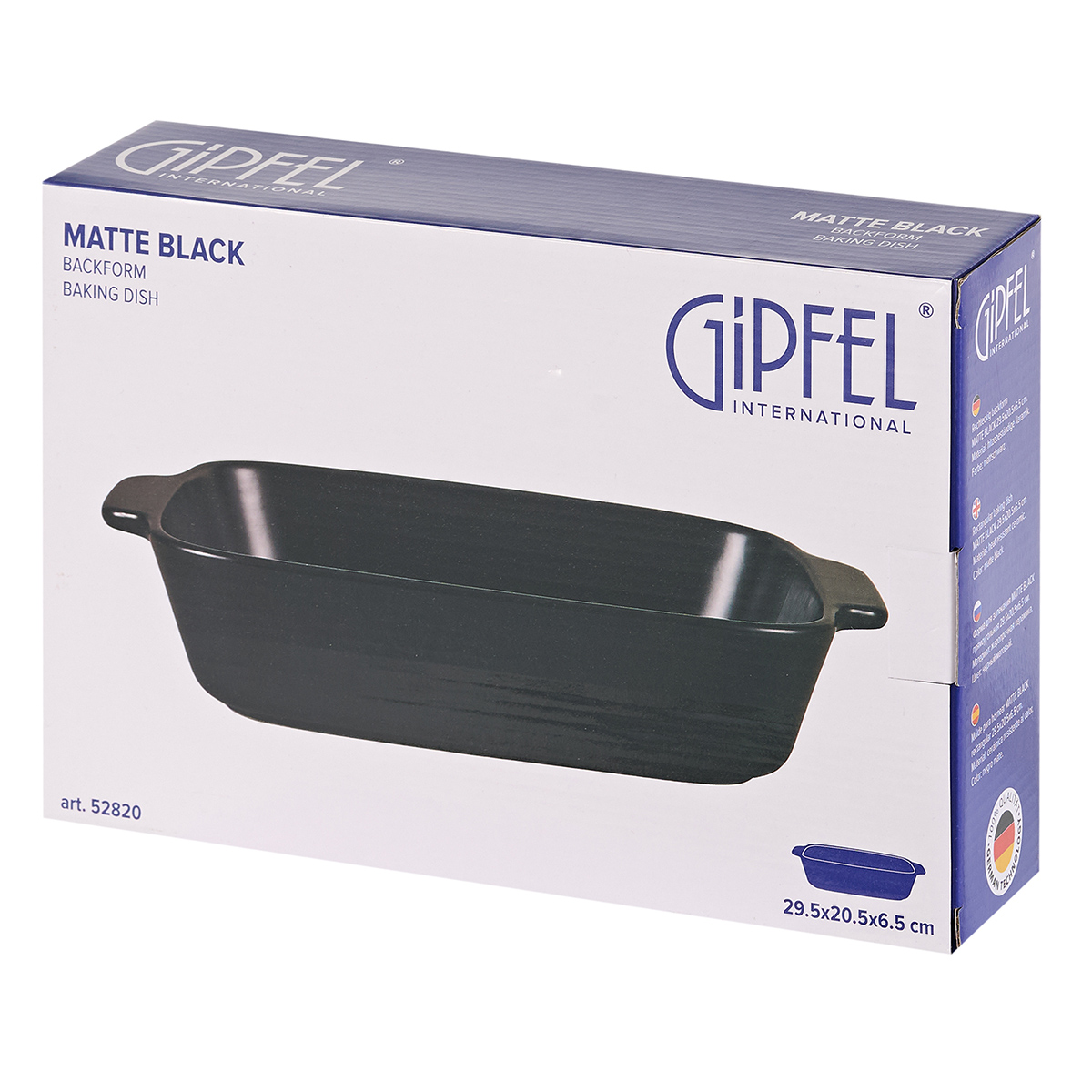 Форма для запекания Gipfel Matte Black 52820 29,5x20,5x6,5 см фото