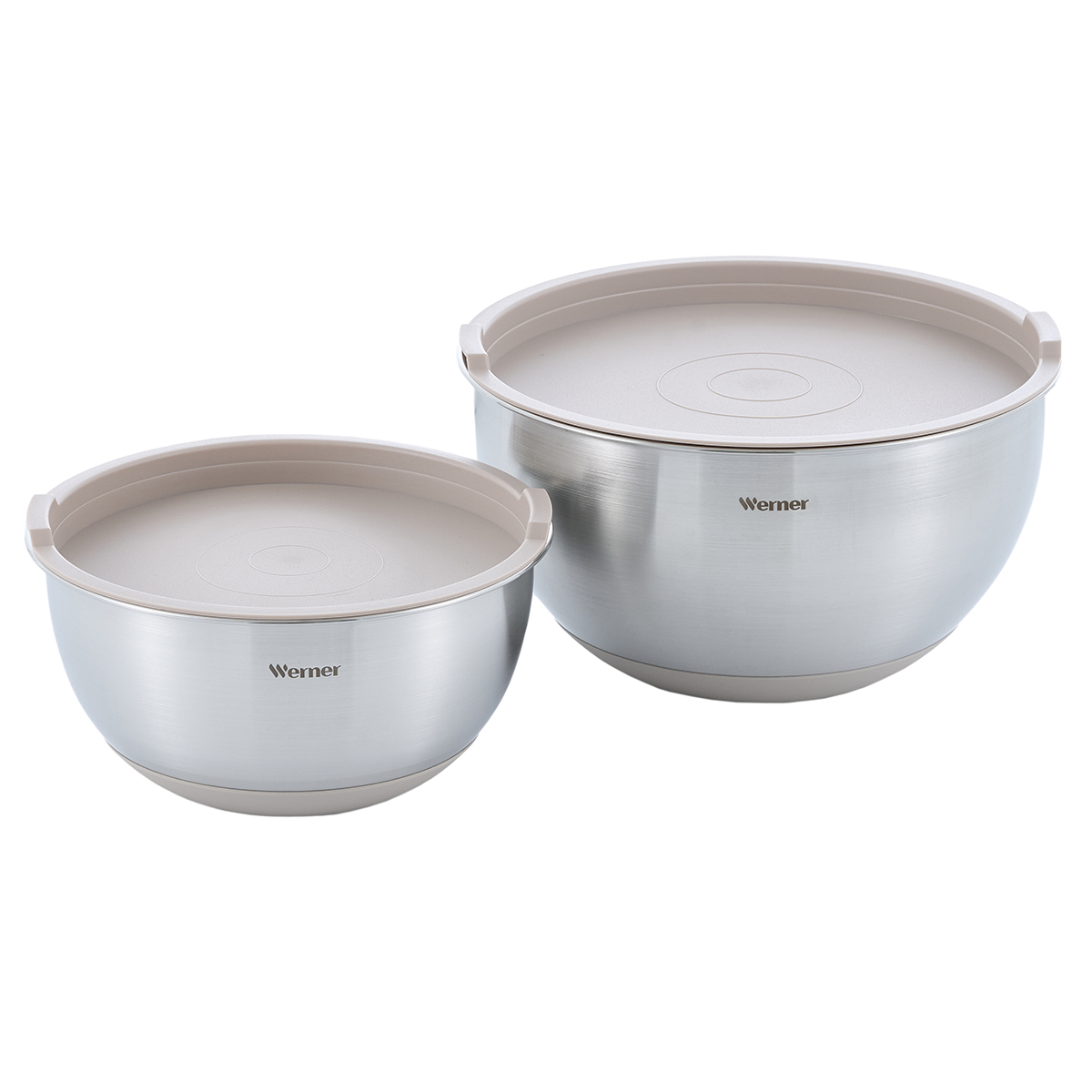 Набор из двух мисок с крышками Werner Gusto 52122 18х9,5 см/1,9 л, 22х12,7 см/3,8 л фото