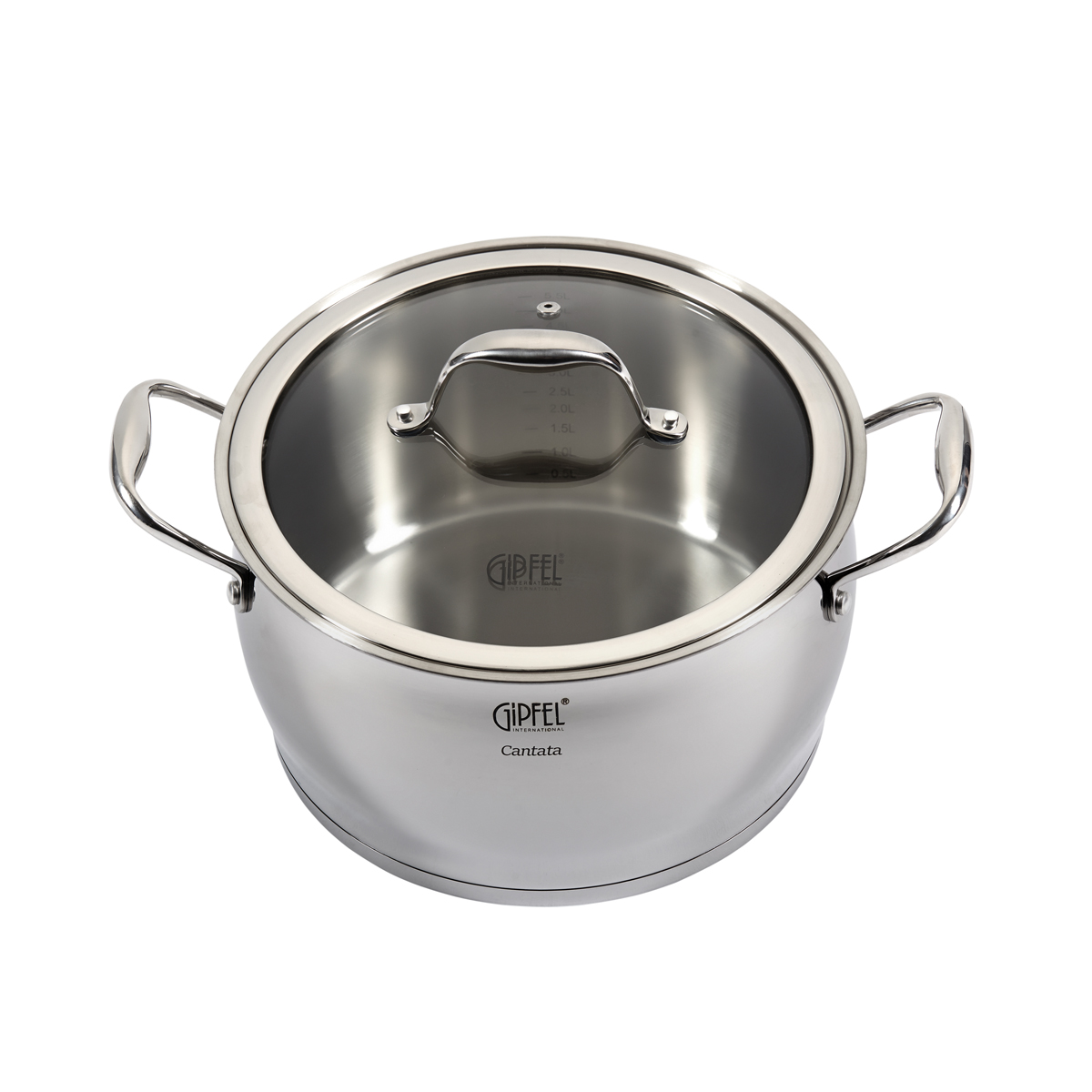 Кастрюля из нержавеющей стали Gipfel Cantata 1265 24 см/6 л