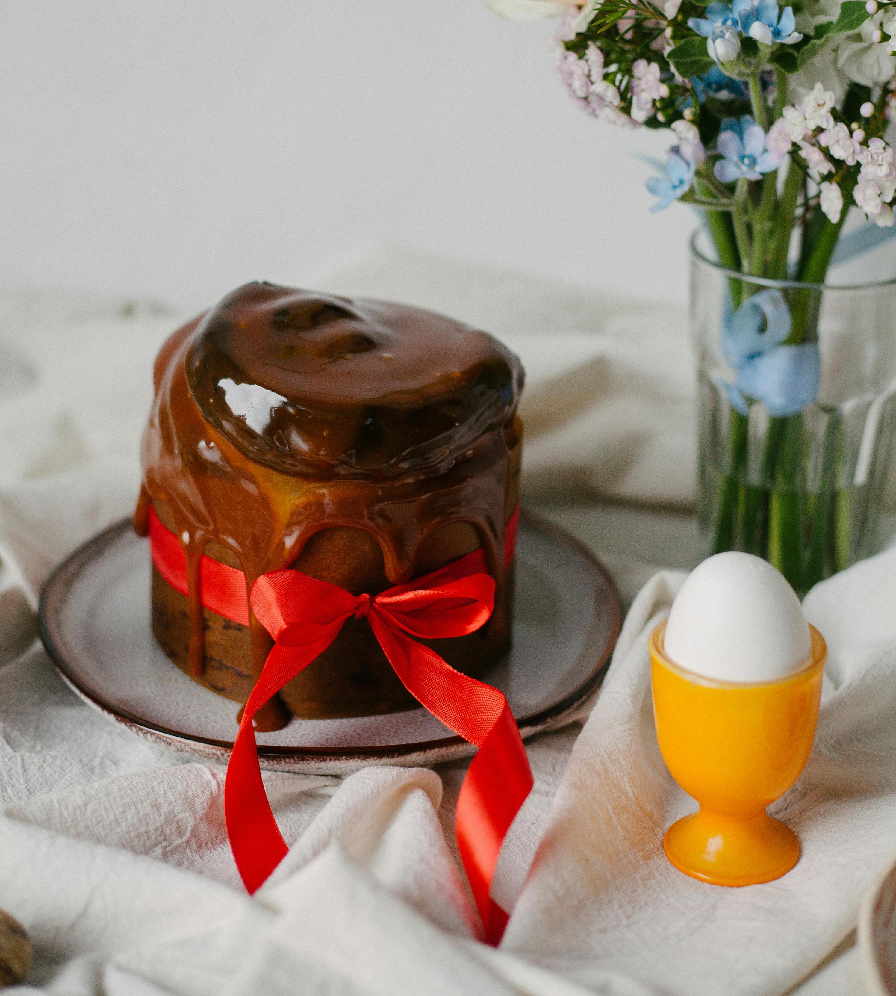 Кулич пасхальный шоколадный