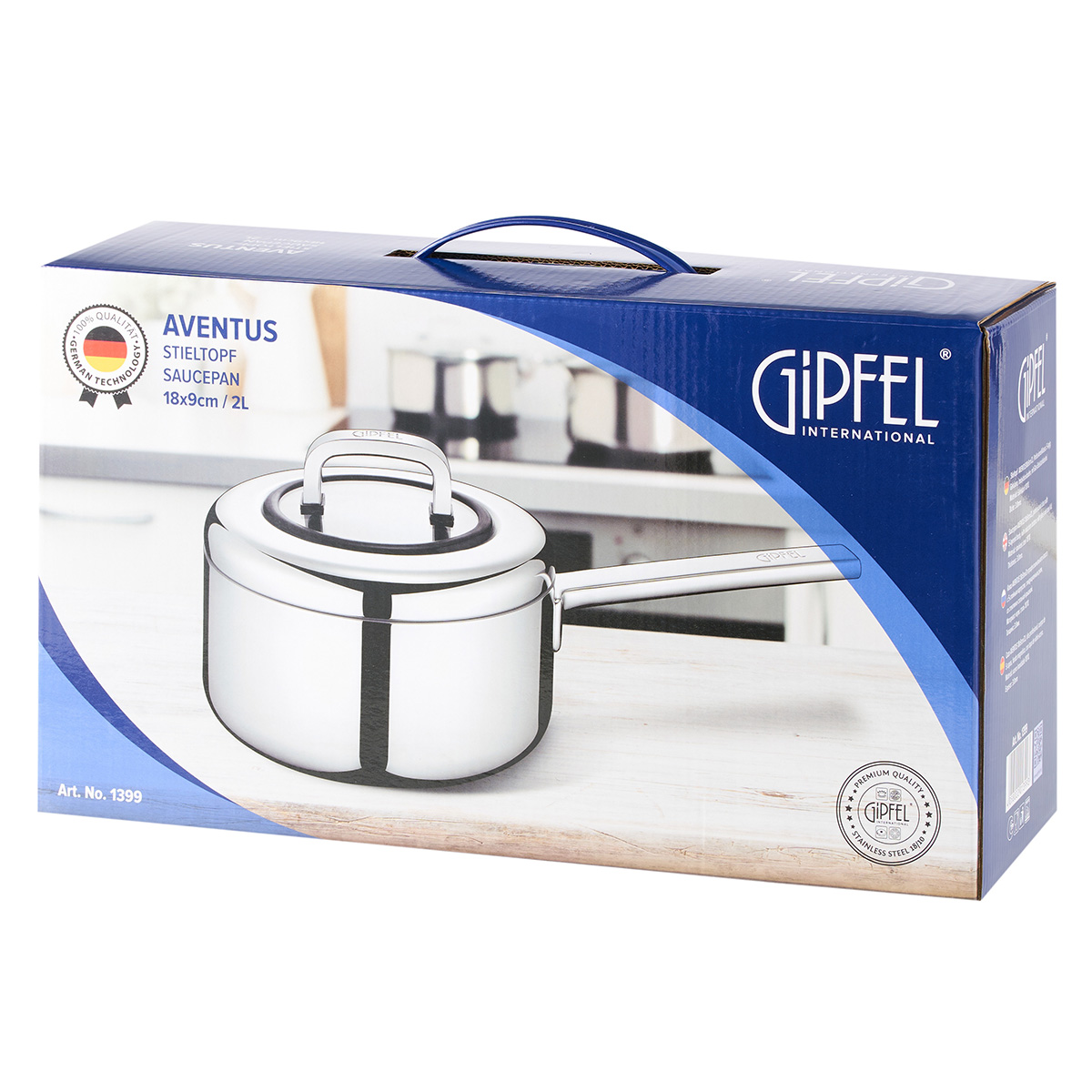 Ковш из нержавеющей стали Gipfel Aventus 1399 18 см/2 л фото