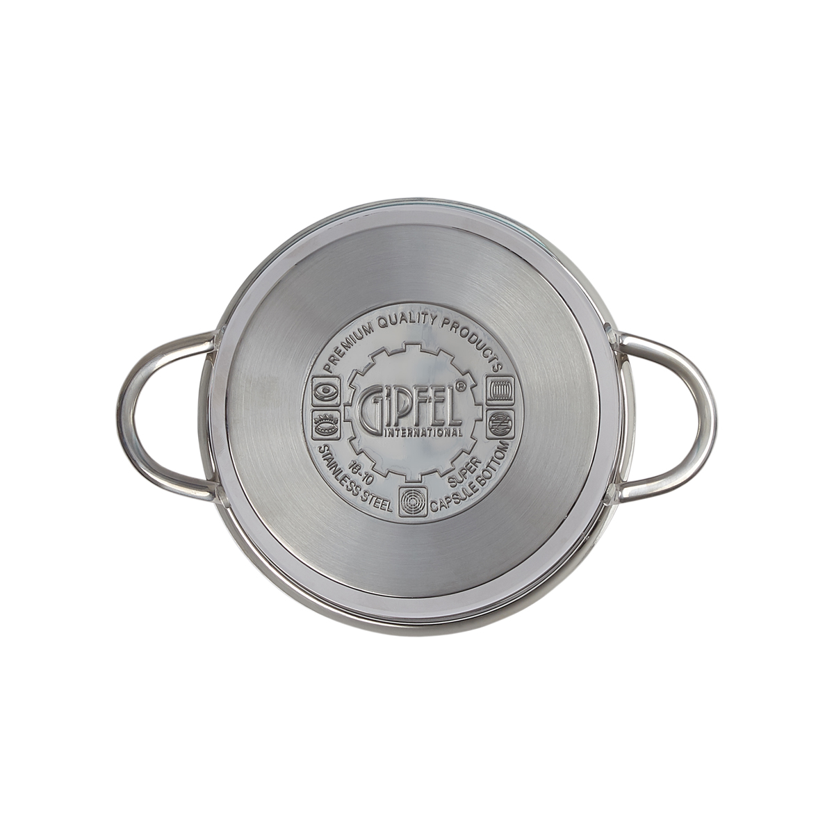 картинка Кастрюлька MINI со стеклянной крышкой 0,9 л. Gipfel 1202 от магазина Gipfel