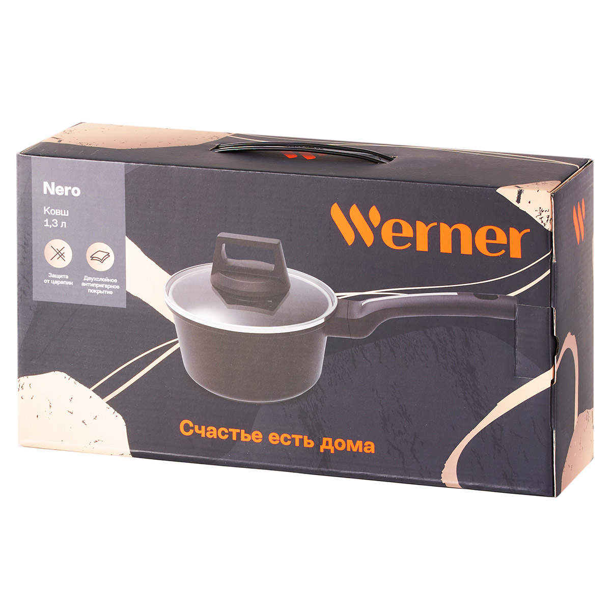 Ковш алюминиевый Werner Nero 52085 16 см/1,3 л фото