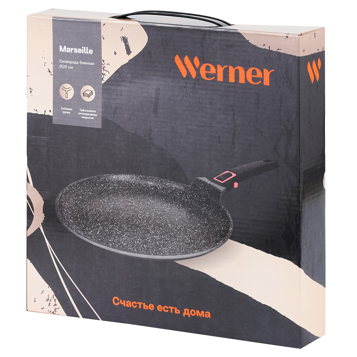 Сковорода блинная Werner Marseille 51167 28 см фото