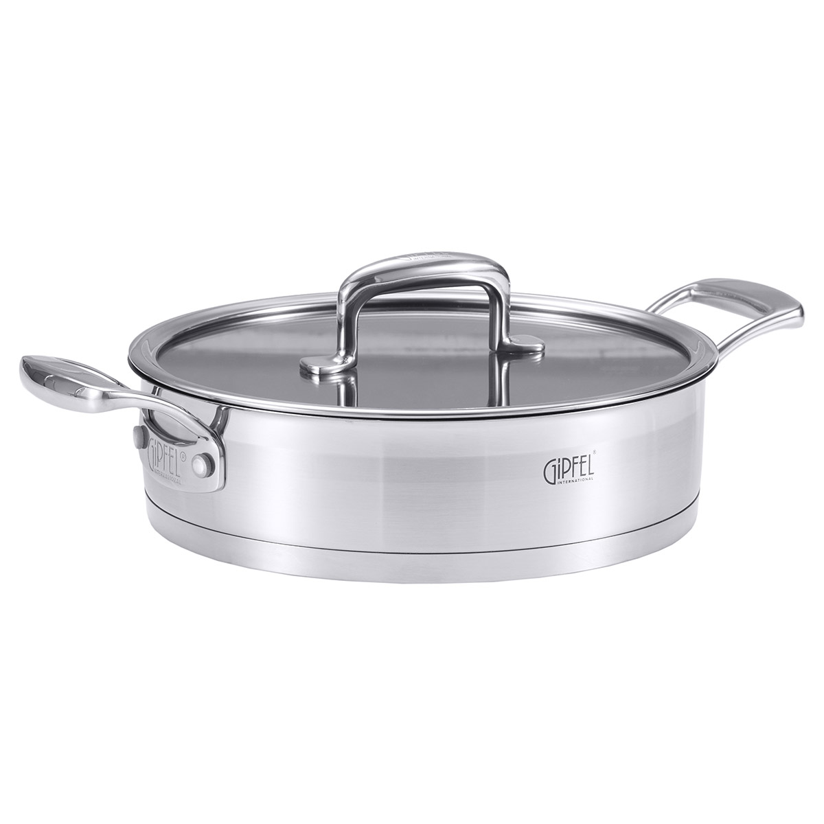 Сотейник из нержавеющей стали Gipfel Prestige 52007 24 см/2,9 л фото