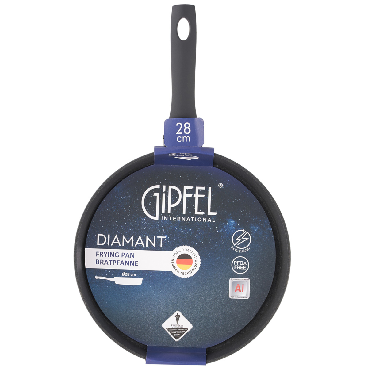 Алюминиевая сковорода Gipfel Diamant 52024 28 см фото